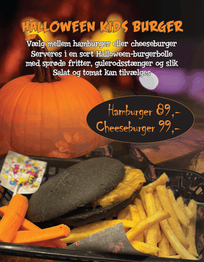 Halloween børneburger Halloween børneburger