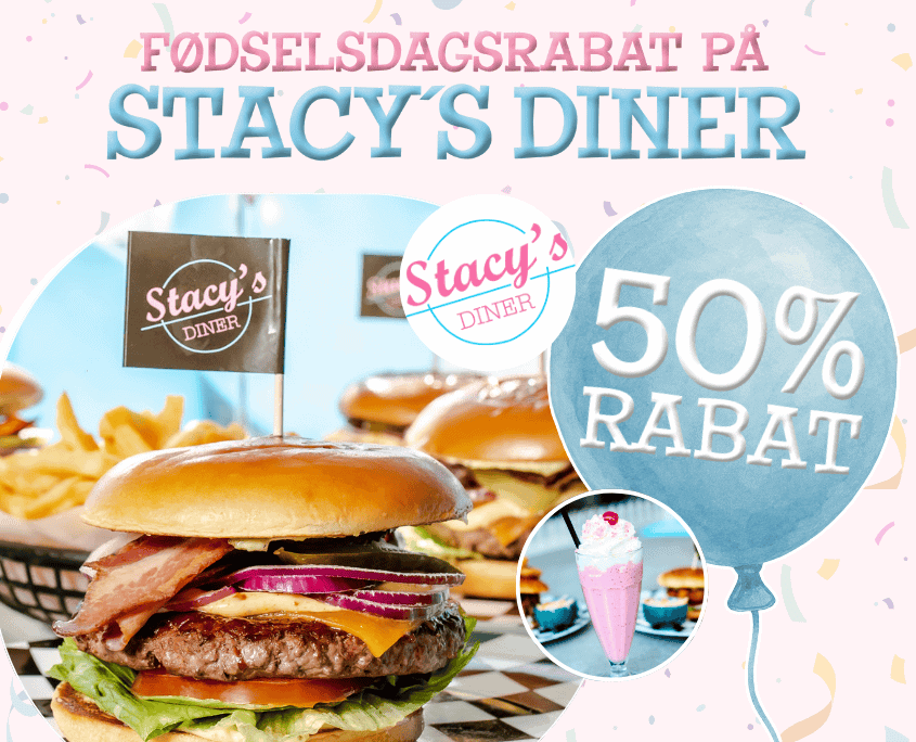 fødselsdagsrabat på Stacy´s Diner