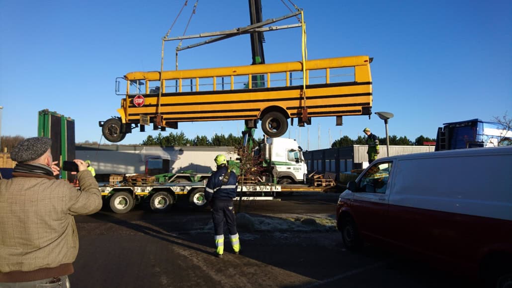 Amerikansk Skolebus på Stacy´s Diner